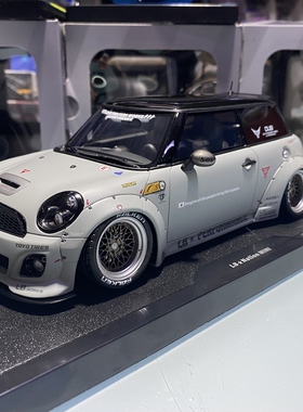 OTTO 1:18 宝马迷你 MINI COOPER R56 LB低趴改装 战斗灰汽车模型