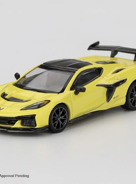 MINIGT 1:64 雪佛兰克尔维特 Corvette ZR1 1158# 合金汽车模型黄