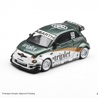 菲亚特阿巴斯595 LB改装小钢炮RHD MINIGT 1:64 仿真汽车模型1216