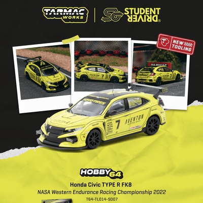 TW 1:64 本田思域TYPE R  FK8 Honda Civic 仿真合金汽车模型收藏