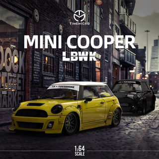 TimeMicro 1:64 TM LBWK宽体 宝马MINI cooper 仿真合金汽车模型