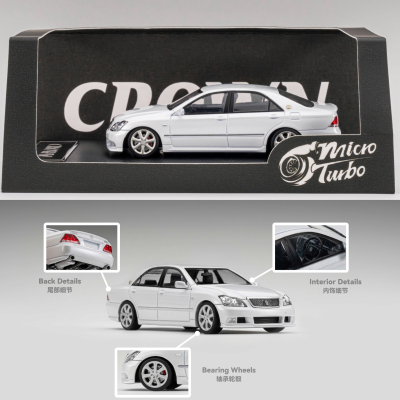 MT 1:64 丰田皇冠 Crown12代 Athlete运动 GRS184 仿真汽车模型白