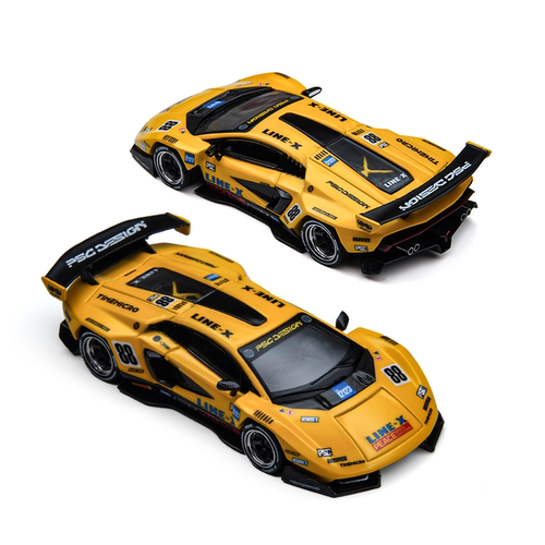 兰博基尼康塔什Countach GT致敬版黄色 TM&PSC 1:64 合金汽车模型