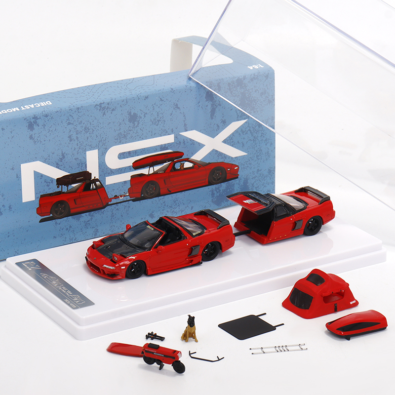 FY本田NSXTRA旅行拖车汽车模型