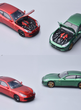 法拉利Ferrari GTC4 Lusso 开盖版旅行车 PK 1:64 合金汽车模型红