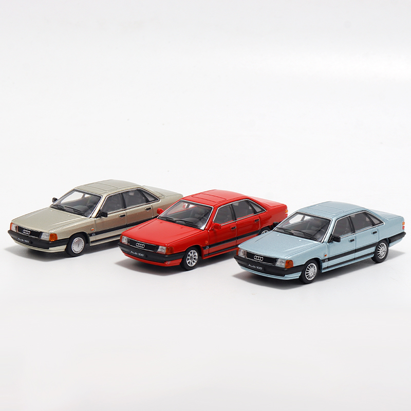 奥迪A6 豪华轿车 RM 1:64 Audi 奥迪100 3代 C3 仿真合金汽车模型