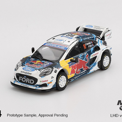 MINIGT 1:64 福特Ford Puma Rally1红牛 WRT拉力赛 合金汽车模型