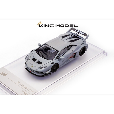 收藏兰博基尼Huracan 小牛 LB改装 KING MODEL 1:64 开盖汽车模型
