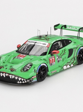 TSM 1:43 保时捷911 GT3 R 992 #77 绿恐龙 金牙齿 树脂静态模型