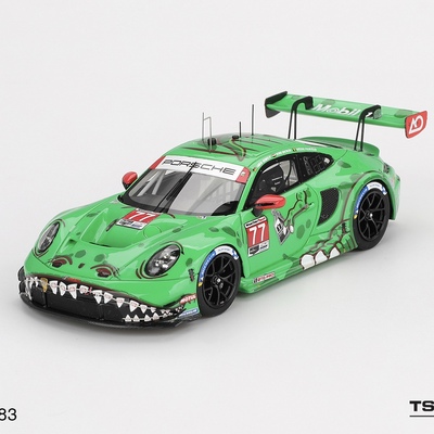 TSM 1:43 保时捷911 GT3 R 992 #77 绿恐龙 金牙齿 树脂静态模型