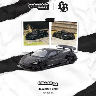 TW 1:64 迈凯伦McLaren 720S 宽体改黑武士 仿真合金汽车模型收藏
