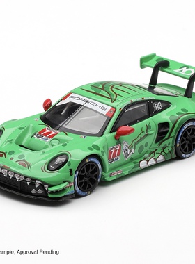 保时捷911 992 GT3 R#77 AO 绿恐龙 MINIGT 1:64仿真汽车模型1218