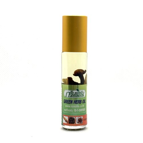 泰国Green Herb人参走珠青草油薄荷凉爽滚珠露8ml