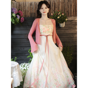 瑶西【粉郁金香】汉服新款新中式爆款日常国风连衣裙汉元素原创