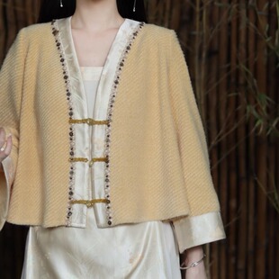 瑶西【金秋明月】春款汉服原创新中式国风汉元素提花国风短外套