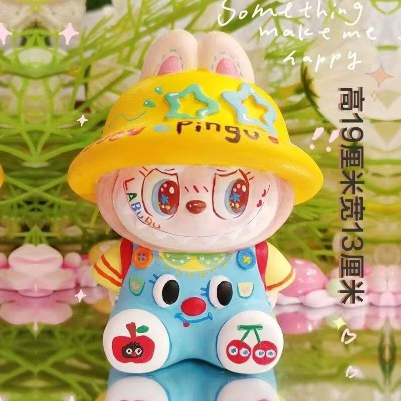 纯石膏娃娃白胚涂色儿童涂鸦DIY库洛米公仔彩绘陶瓷史迪仔大号