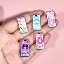 娃屋迷你手机模型bjd微缩场景dollhouse玩具道具ob11袖 珍拍摄配件