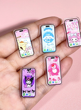 娃屋迷你手机模型bjd微缩场景dollhouse玩具道具ob11袖珍拍摄配件