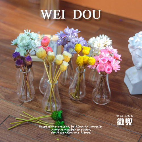 迷你花瓶模型bjd微缩干花
