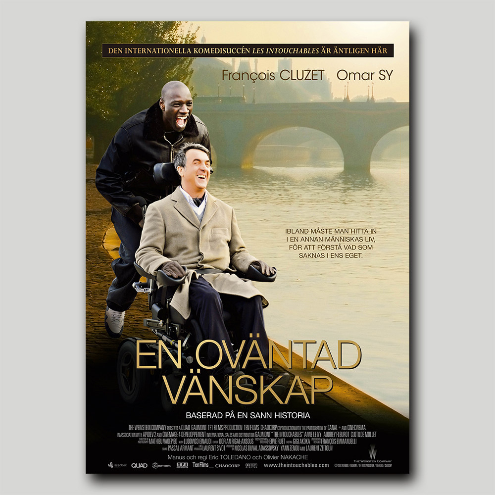 触不可及 经典电影墙面装饰卡片墙贴 卧室贴画海报