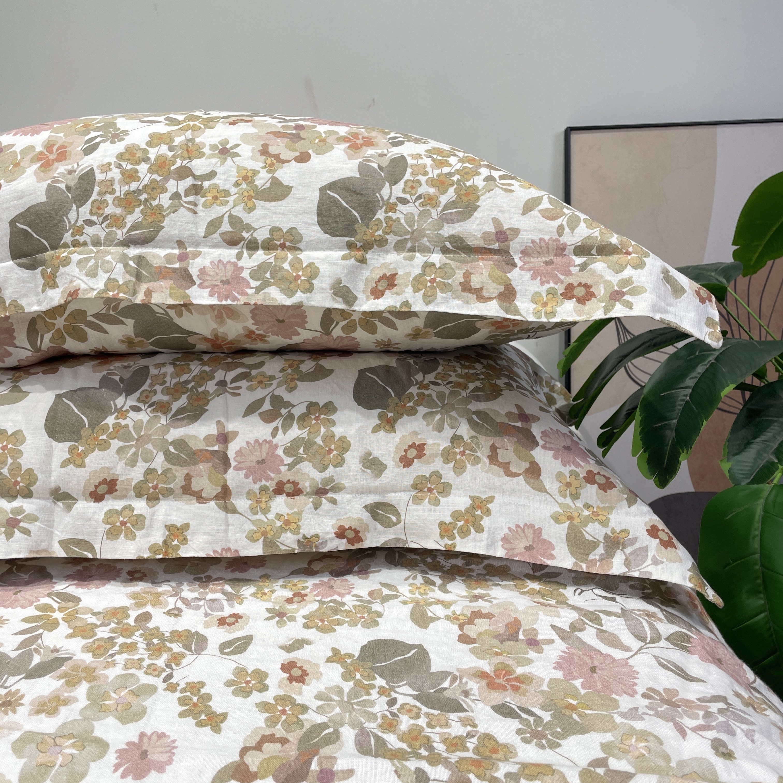 【专享371】高克重加厚枕套7支汉麻数码印花单人枕套枕袋一对