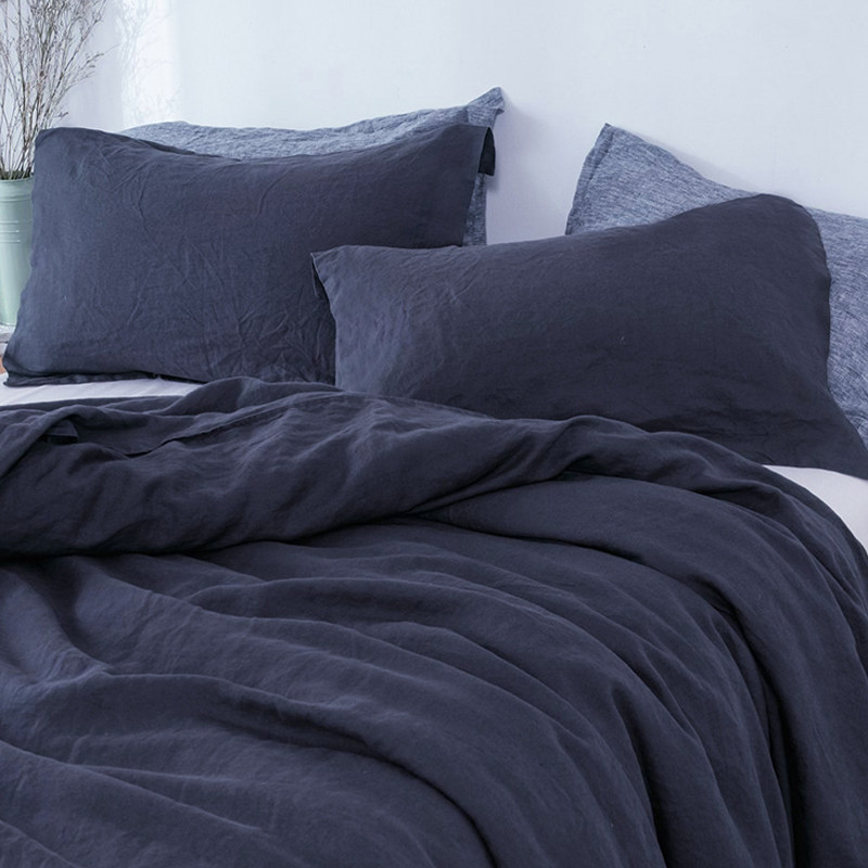 法国纯亚麻枕套单只抑菌防螨小号保健枕芯套儿童枕套40cmX60cm