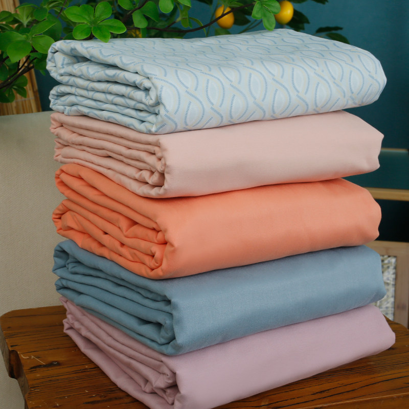 好货推荐！纯棉加厚磨毛床单单件秋冬季纯色棉布床单三件套单双人