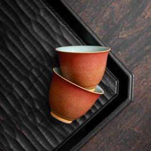 复古陶瓷窑变主人杯小茶杯品茗杯功夫茶具个人杯客杯茶盏 尚器