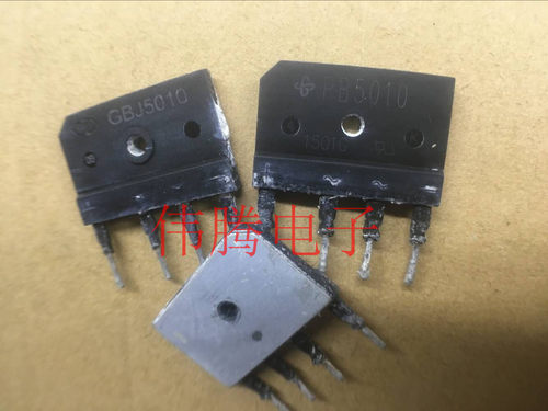 原装进口 GBJ5010 PB5010 50A 1000V 带散热器的整流扁 保证质量