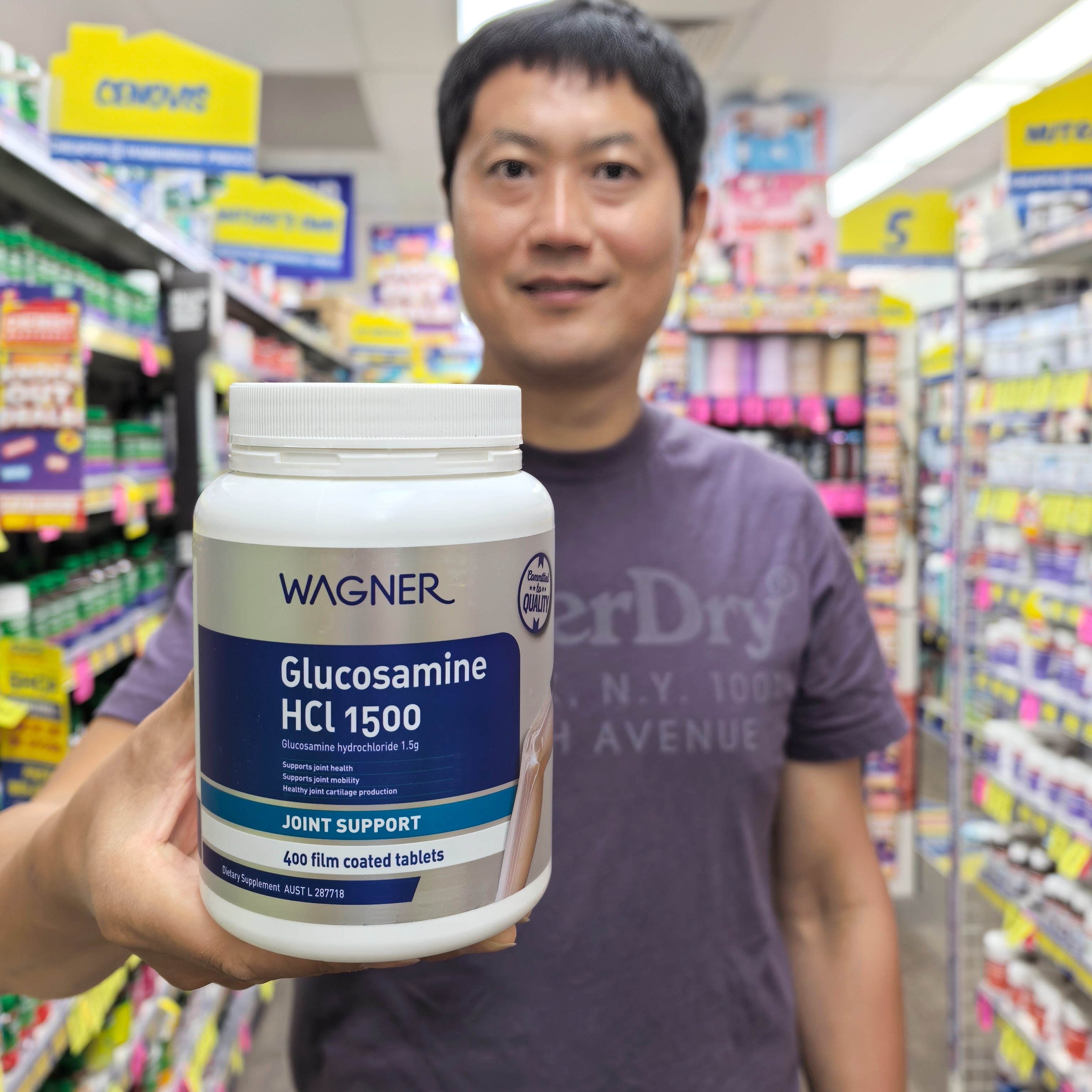 澳洲直邮 wagner维骨力葡萄糖氨糖HCL关节1500mg400粒
