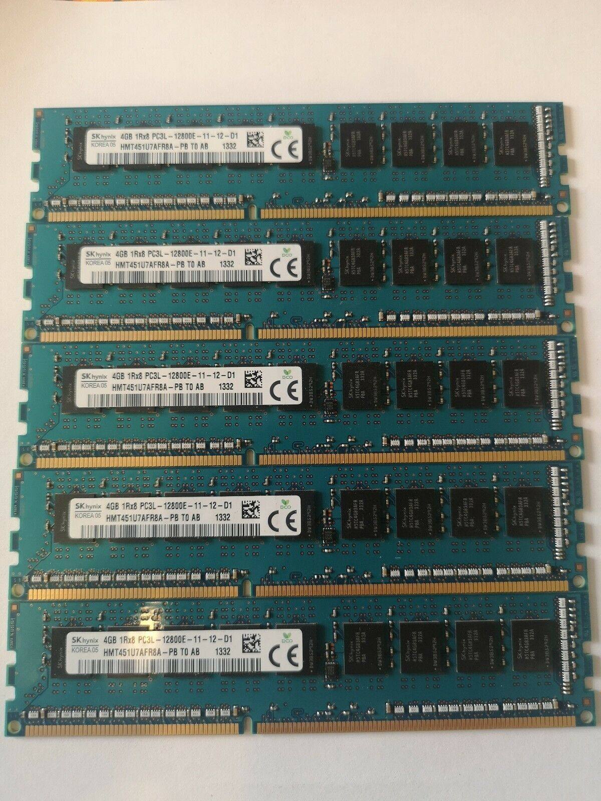 sk hynix海力士4g 1rx8 2rx8 pc3/pc3l-12800e-11 ecc服务器内存