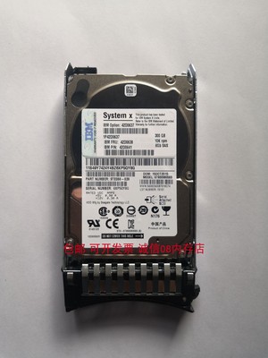 IBM 6GB SAS FRU 42D0638 300G 10K X3400 X3500 M3 M4服务器硬盘