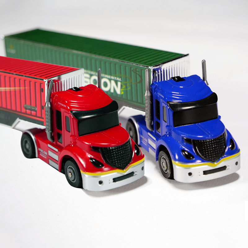 迷你遥控油罐车拖头模型