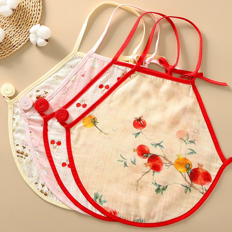 女士纯棉双层纱布肚兜 成人护胃睡觉护胃内衣 大人护肚子睡衣夏季