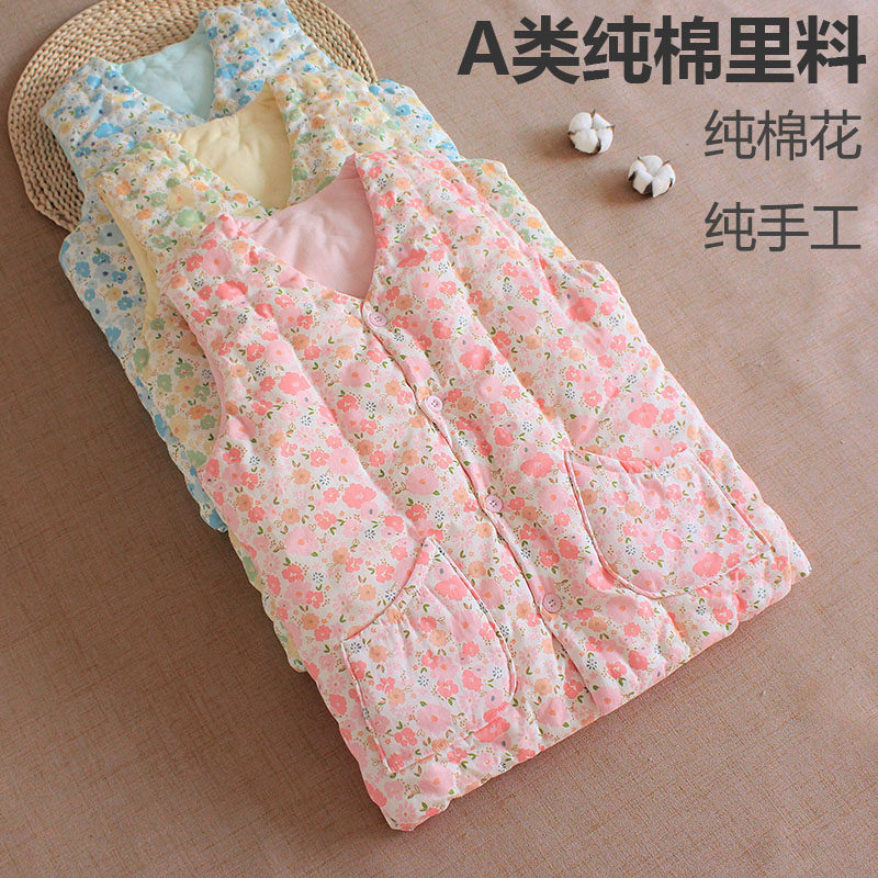 纯棉花纯手工马甲加厚内胆