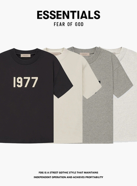 FOG复线1977系列小众ESSENTIALS潮牌美式高街夏季男士情侣短袖T恤