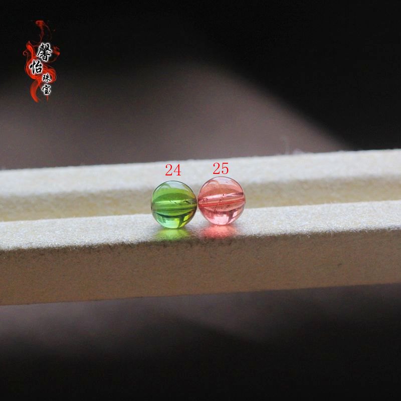 通透玻璃体天然碧玺散珠