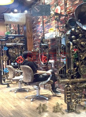 复古工业铁艺壁饰屏风隔断