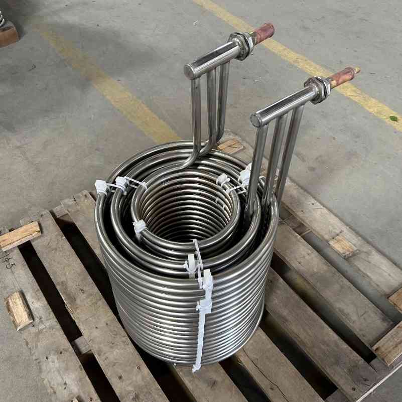 316L不锈钢盘管蒸发器10实厚 冷水机冷凝器海水耐腐蚀冷却加热