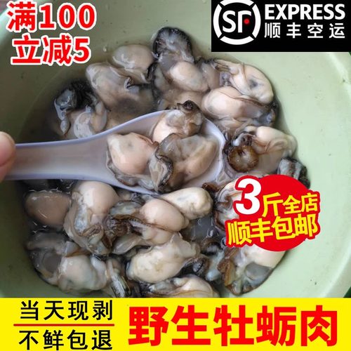 当天现剥去壳新鲜野生海蛎子肉