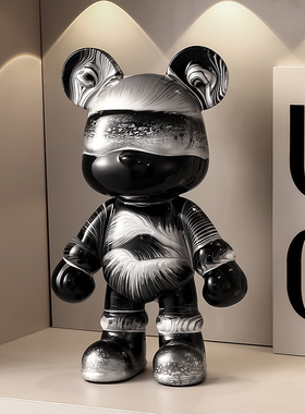 纯手工DIY流体暴力熊摆件