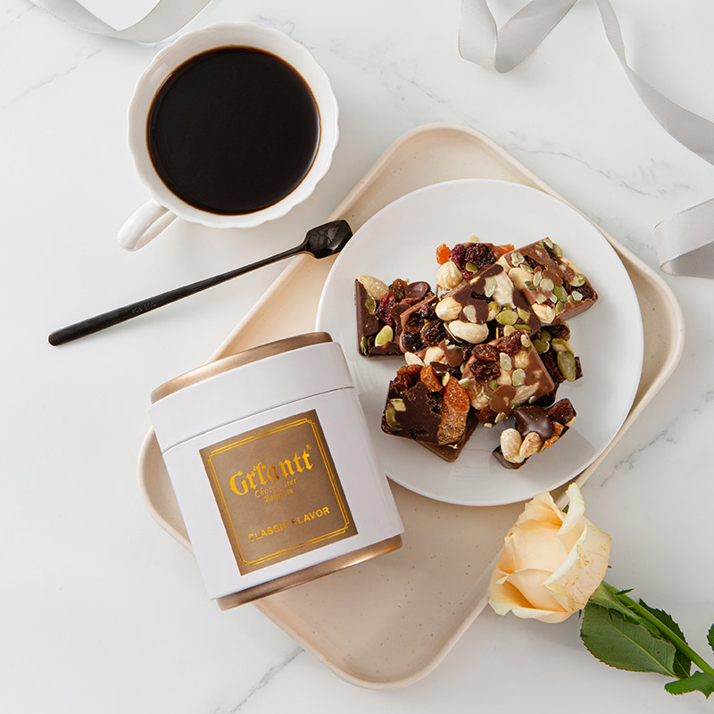 比利时进口巧克力坚果黑巧牛奶橙皮条高档零食伴手礼情人节礼物