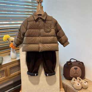 儿童羽绒服宝宝轻薄婴儿外穿衣服男女童秋冬季内胆加厚中小童冬装
