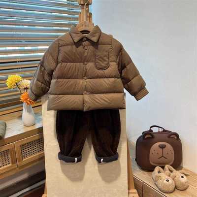 儿童羽绒服宝宝轻薄婴儿外穿衣服男女童秋冬季内胆加厚中小童冬装