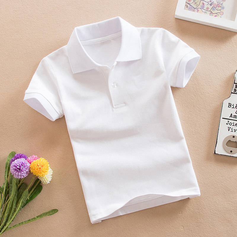儿童短袖T恤童装男女童全棉夏装POLO衫幼儿童t恤校服园服小中学生,童装/婴儿装/亲子装,T恤,淘宝优惠券,粉丝福利购,淘宝优惠卷