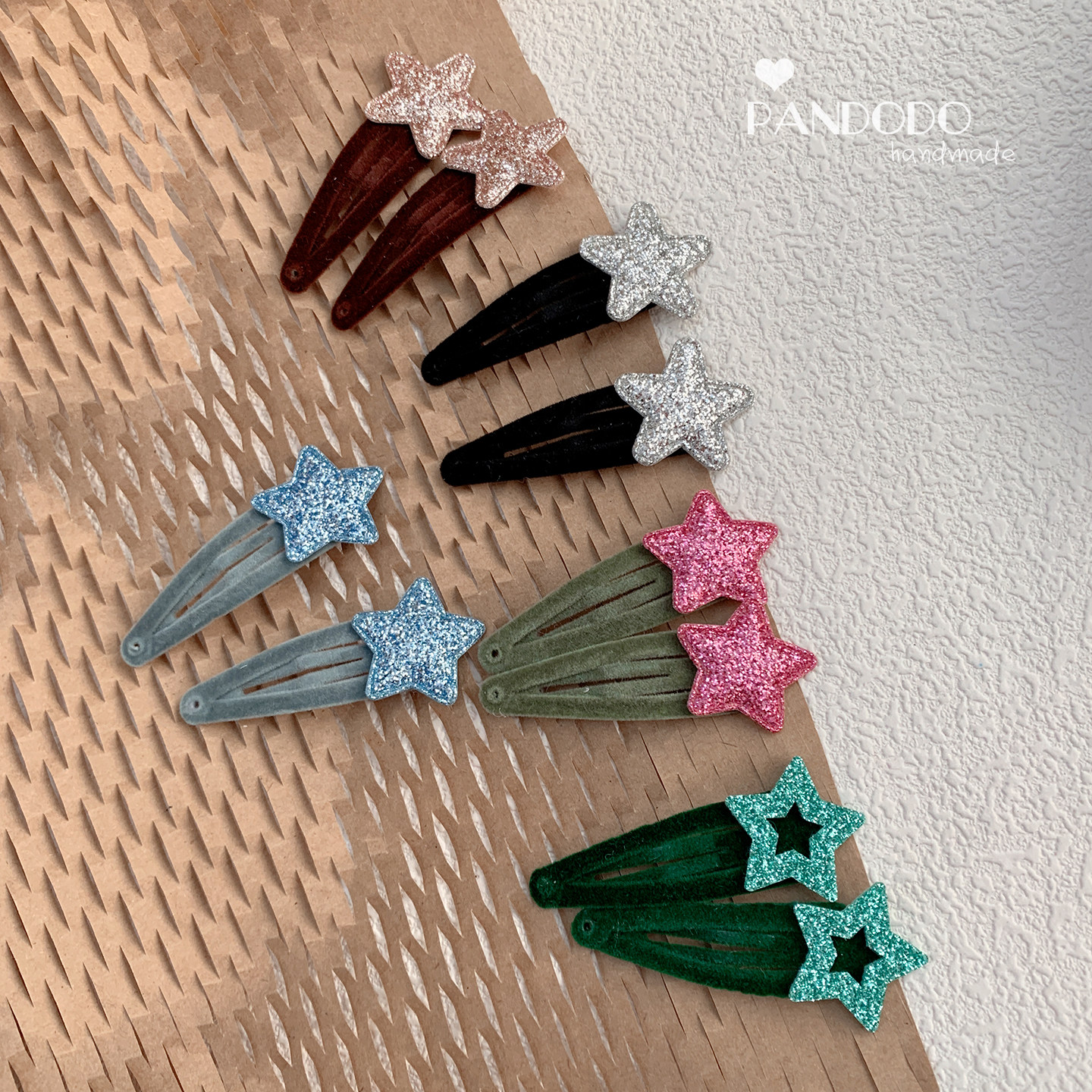 包邮小众儿童进口星星发夹 女宝银色五角星边夹小红书植绒BB夹5cm,童装/婴儿装/亲子装,发饰,淘宝优惠券,粉丝福利购,淘宝优惠卷