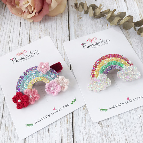 原创设计工定制花朵发饰儿童