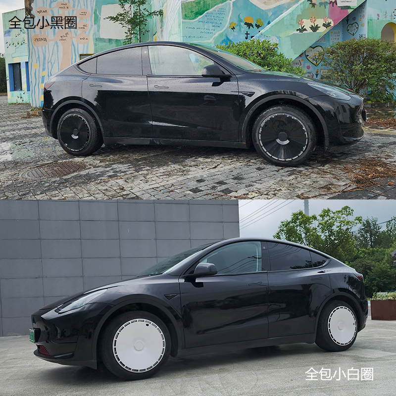 适用特斯拉Model3/Y复古大饼轮毂盖19寸18改装饰车轮圈保护罩配件