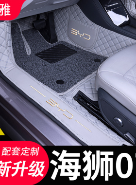 25款比亚迪海狮07脚垫EV专用汽车用品大全包围丝圈地毯垫改装配件