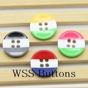 糖果色四眼条纹衬衫 童装 扣 雪纺扣 扣12.5mm 开衫 纽扣扣子专卖